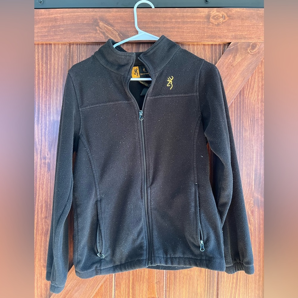 BROWNING Black Fleece Zip Up Jacket